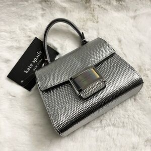 Kate Spade Metallic Silver Mini Bag NEW